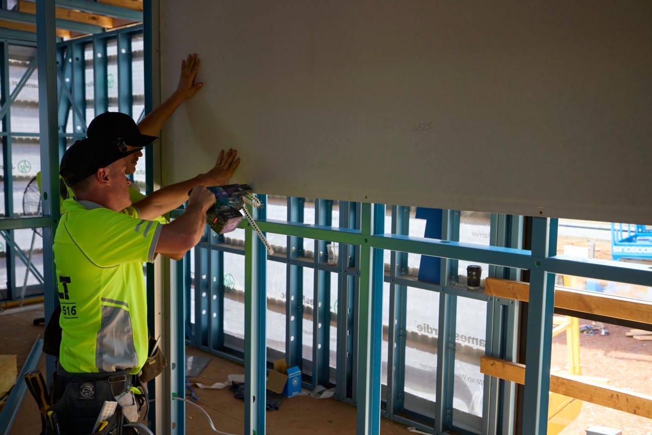 Gyprock installation