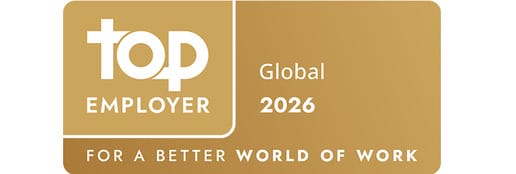 Top Employer Global 2026 Certification Badge