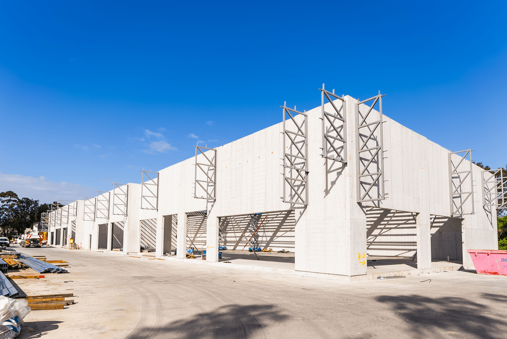 Factory build in progress at DCB Currumbin Service Centre featuring AFS Logicwall