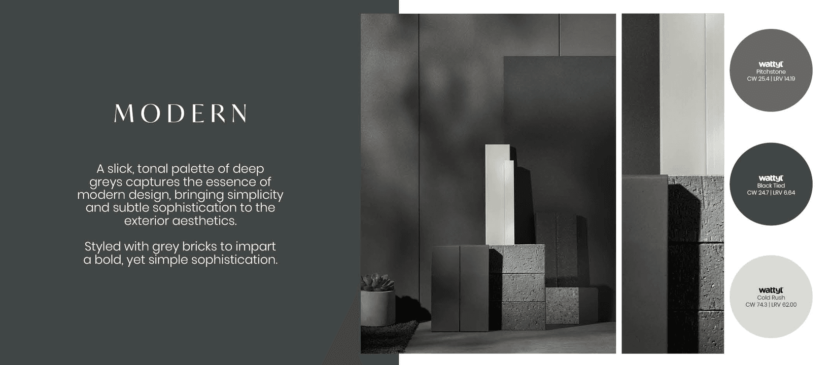 PGH Brick X Wattyl Collaboration: 'Perfect Pairings' MODERN