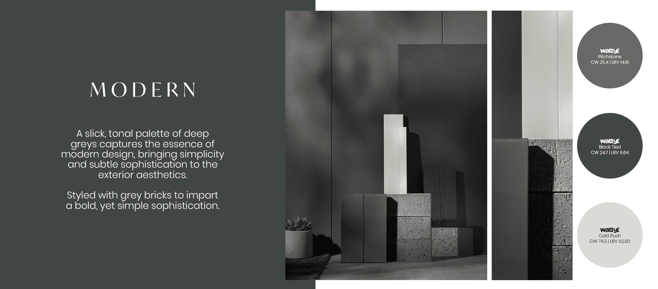 PGH Brick X Wattyl Collaboration: 'Perfect Pairings' MODERN