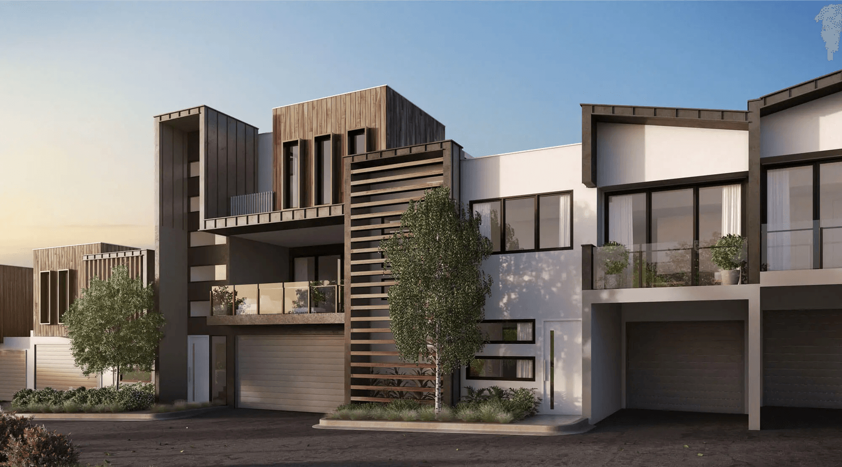 Render of completed Eden Project by Jasara featuring AFS Rediwall columns