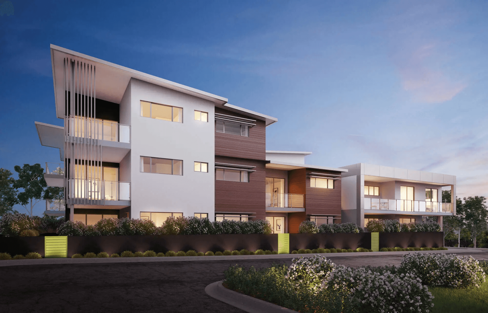 Render of completed Eden Project by Jasara featuring AFS Rediwall columns