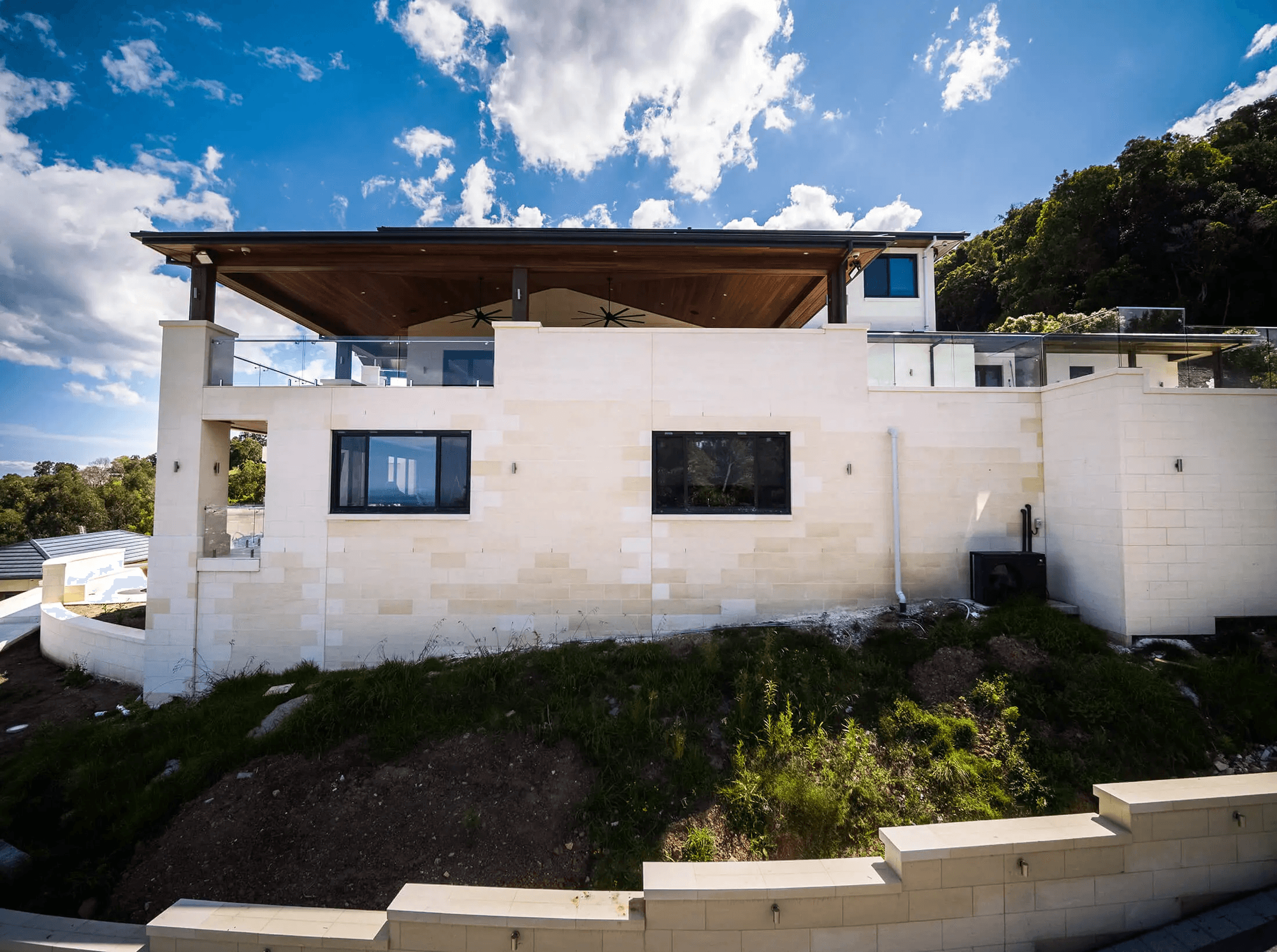 Side of Illawarra mansion showcasing the exterior facade
