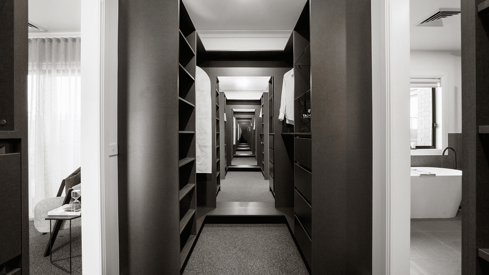 Walk in robe in Gilchrist Homes display