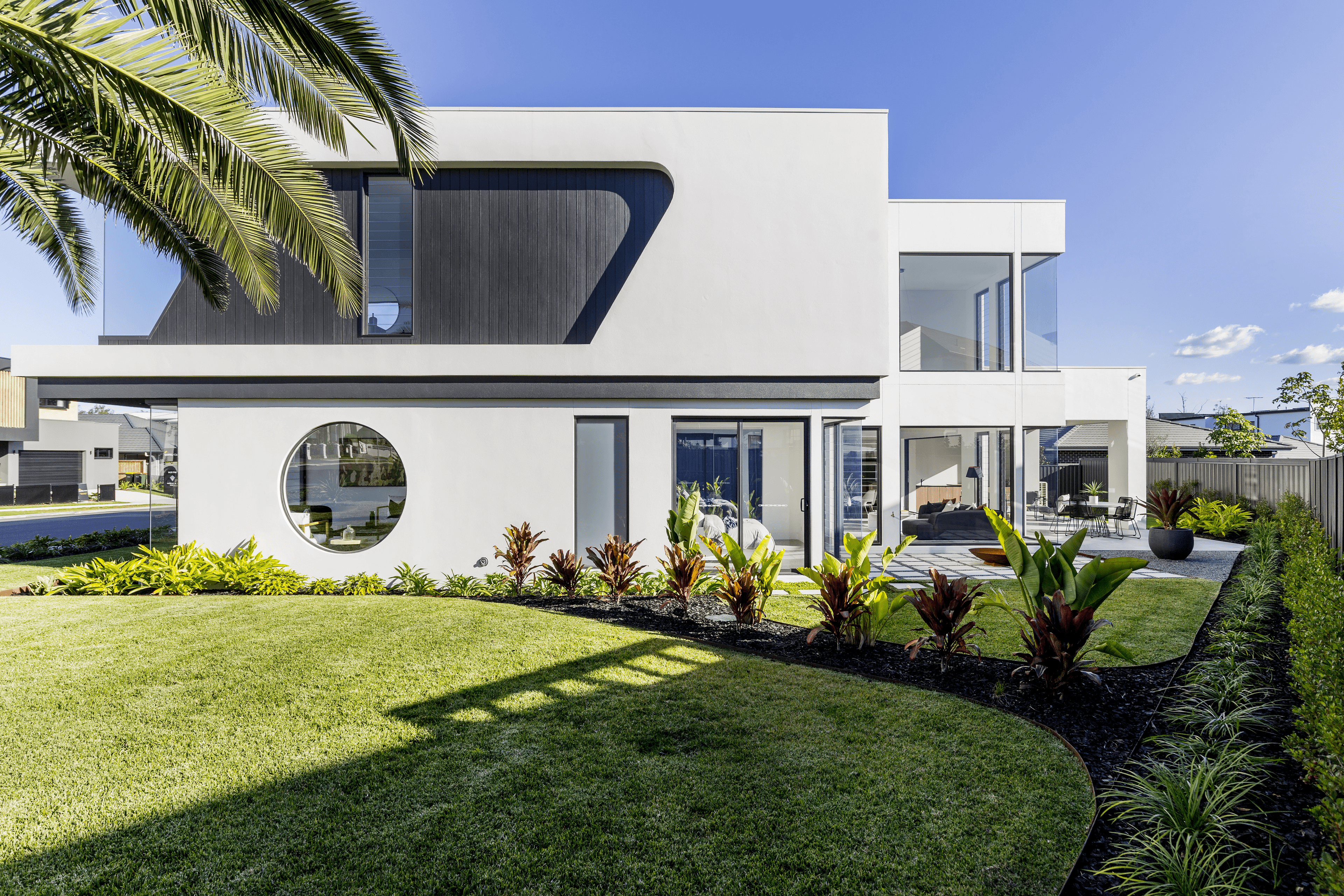 Newport Homes Exterior - white modern finish