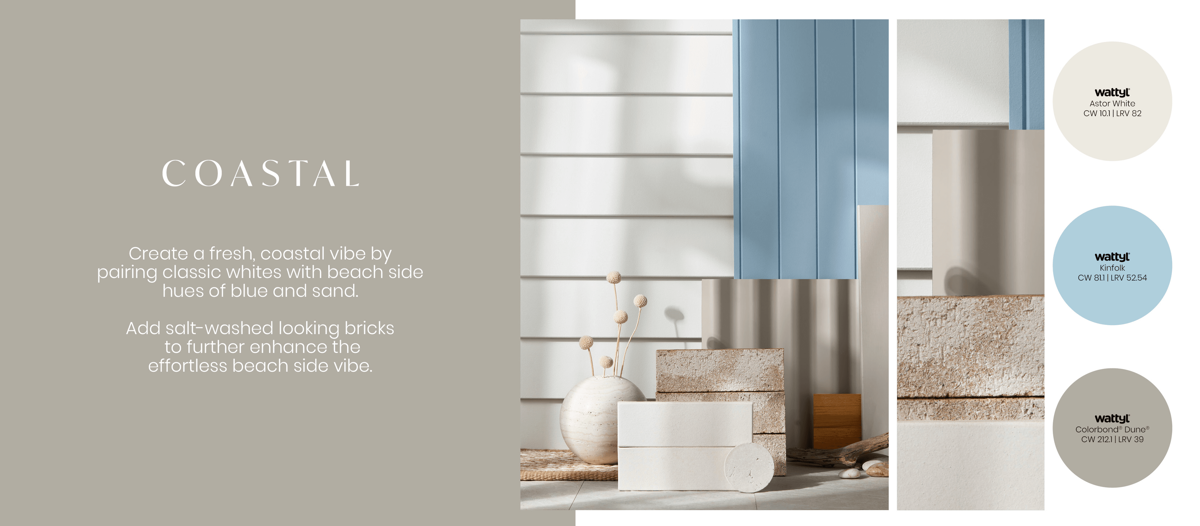 PGH Brick X Wattyl Collaboration: 'Perfect Pairings' HAMPTONS