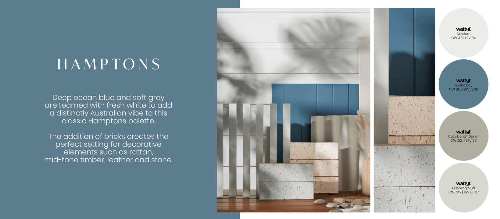 PGH Brick X Wattyl Collaboration: 'Perfect Pairings' HAMPTONS