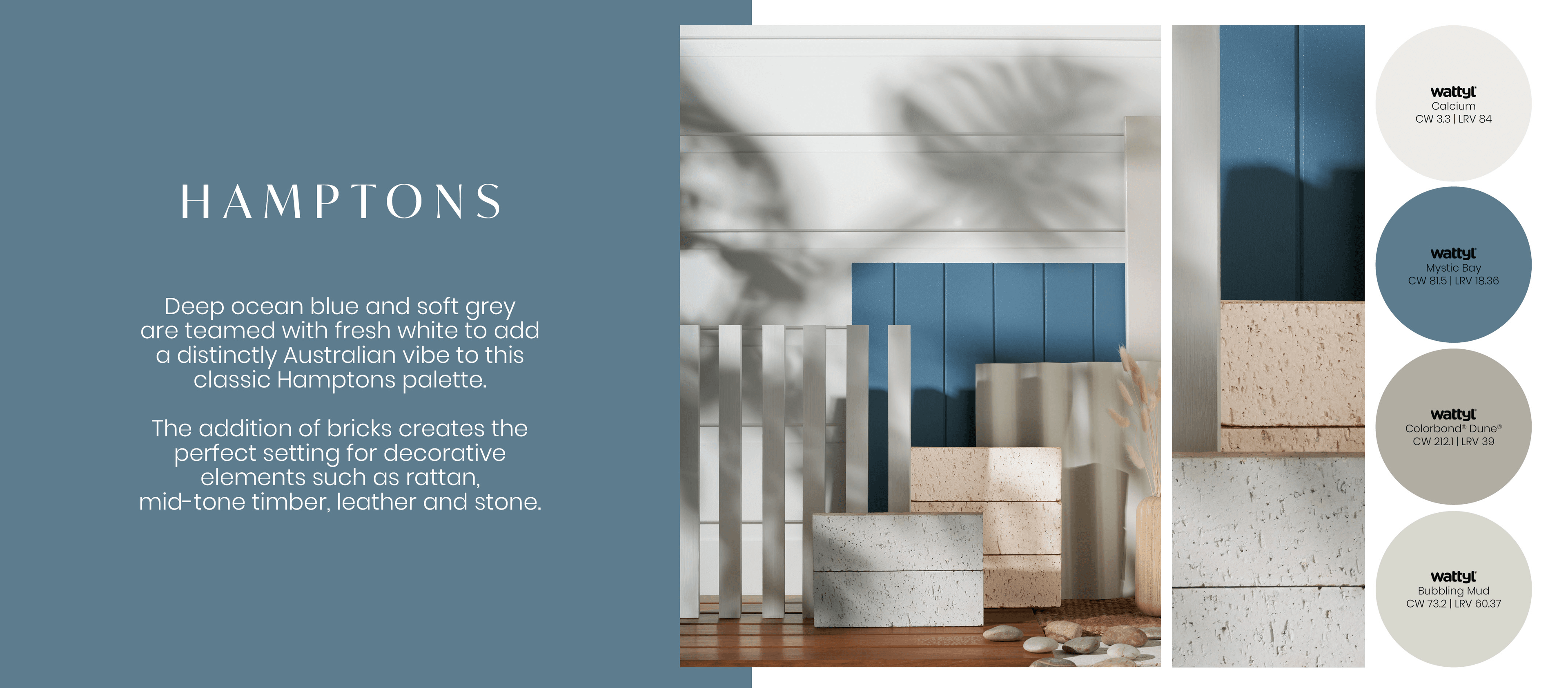 PGH Brick X Wattyl Collaboration: 'Perfect Pairings' HAMPTONS