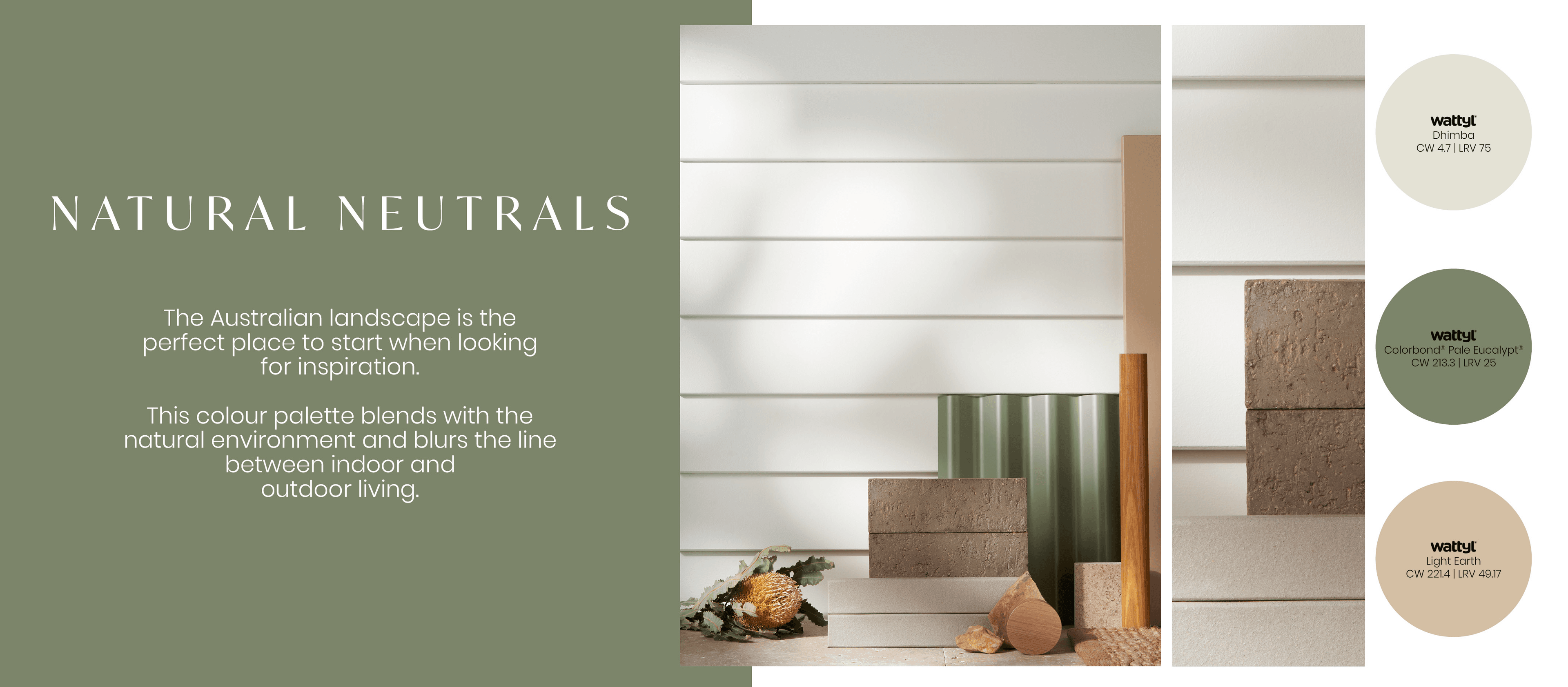 PGH Brick X Wattyl Collaboration: 'Perfect Pairings' NATURAL NEUTRALS