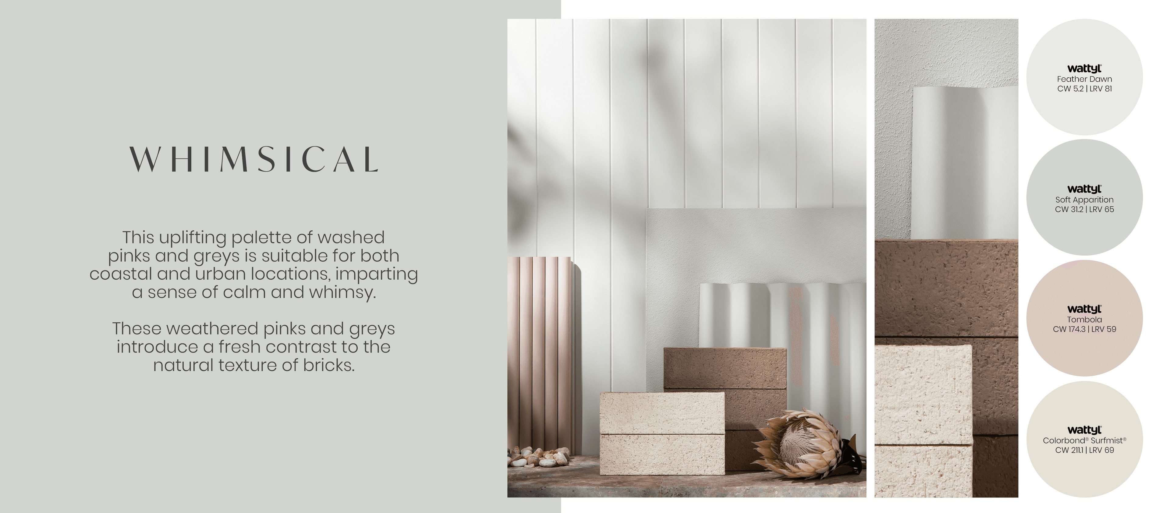 PGH Brick X Wattyl Collaboration: 'Perfect Pairings' WHIMSICAL