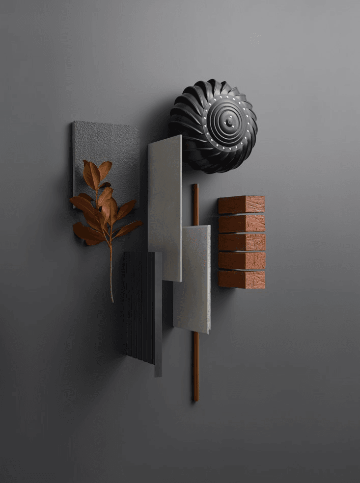 CSR Strong Darks Exterior Material Palette