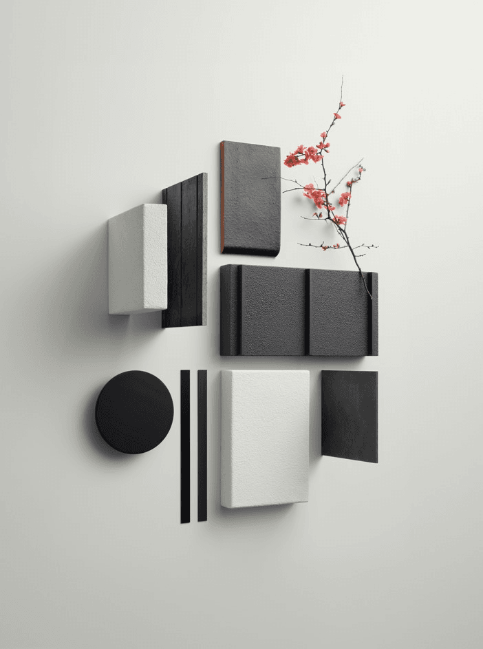 CSR Bold Blacks Exterior Material Palette