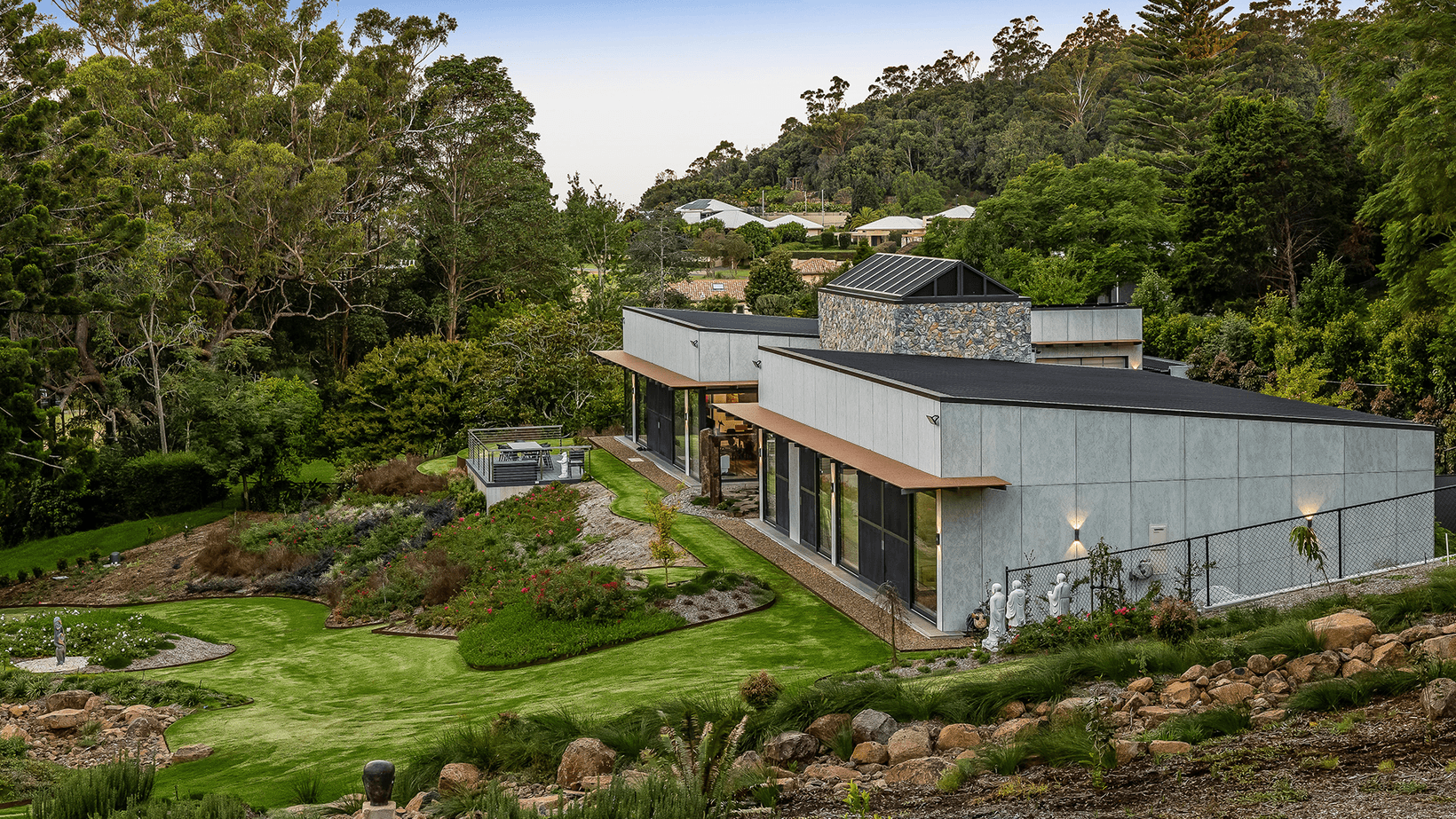 Aerial view of residential Toowoomba home